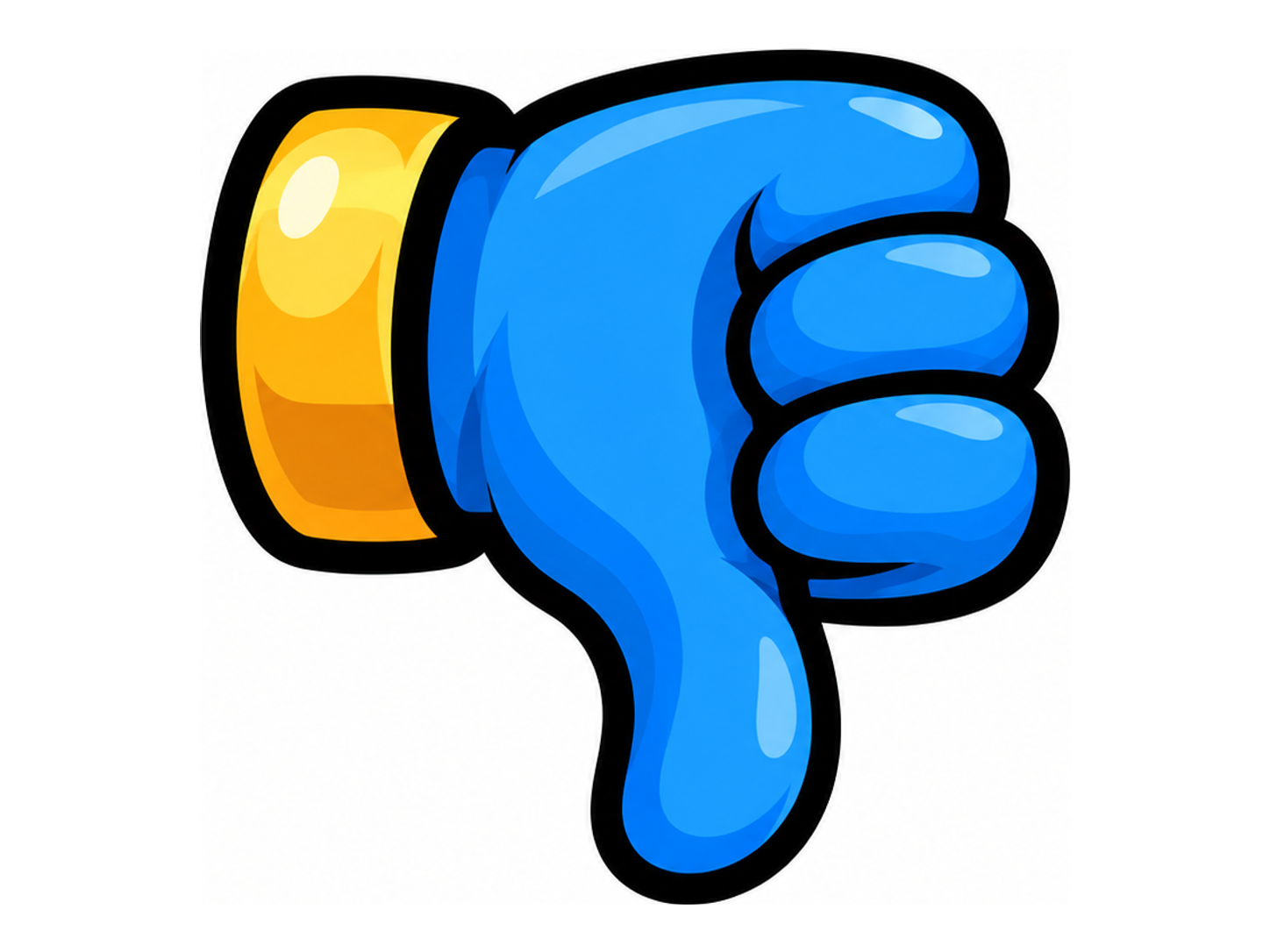 Blue Thumbs Down